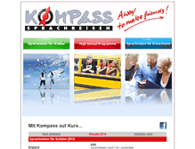 Tablet Screenshot of kompass-sprachreisen.de
